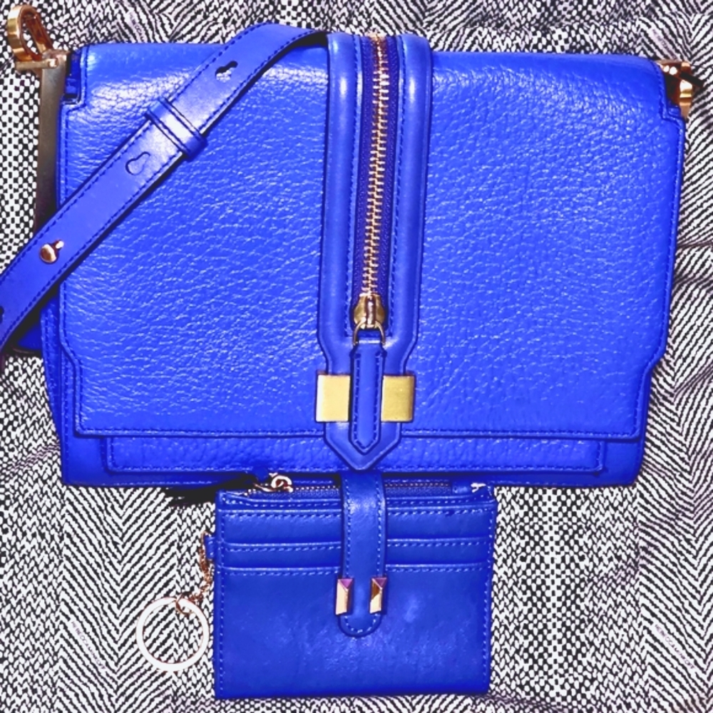 EUC!!! | Rebecca Minkoff | Vibrant Blue | Leather | Waverly | Crossbody | Bag